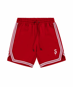 Saucey Crimson Basketball Shorts